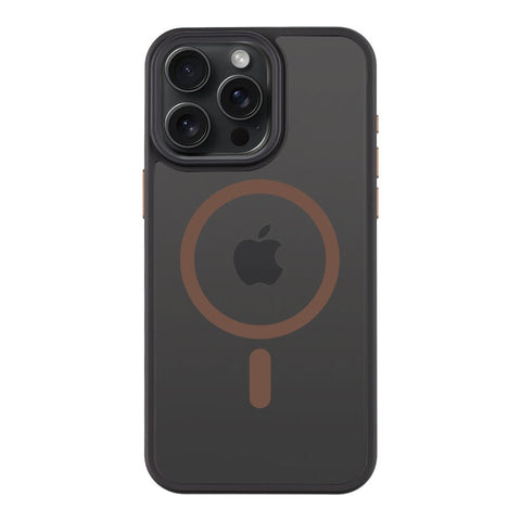 Tactical iPhone 15 Pro Max Magforce Hyperstealth 2.0 Cover - 8596311279300 - Black/Mocha Mousse