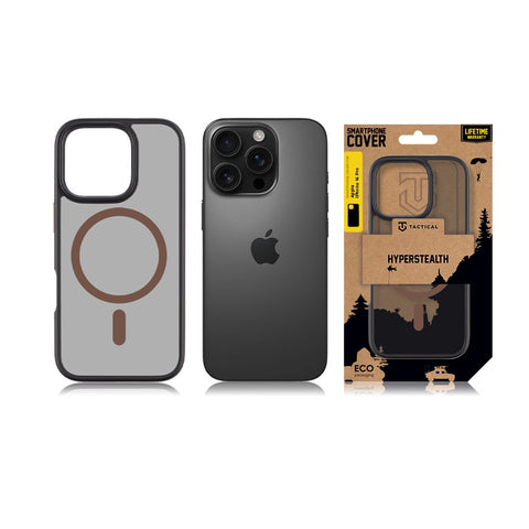 Tactical iPhone 16 Pro Magforce Hyperstealth 2.0 Cover - 8596311279324 - Black/Mocha Mousse