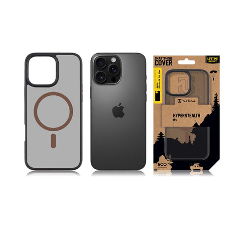 Tactical iPhone 16 Pro Max Magforce Hyperstealth 2.0 Cover - 8596311279331 - Black/Mocha Mousse