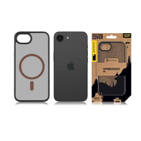 Tactical iPhone 16e Magforce Hyperstealth 2.0 Cover - 8596311279348 - Black/Mocha Mousse