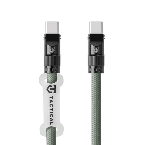 Tactical Wire Snake USB-C Cable - 8596311282171 - 1.2m - Green