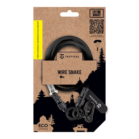 Tactical Wire Snake USB-C Cable - 8596311282188 - 1.2m - Black