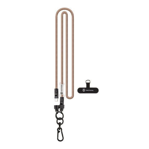 Tactical Wire Snake USB-C Cable - 8596311282195 - 1.2m - Mocha Mousse