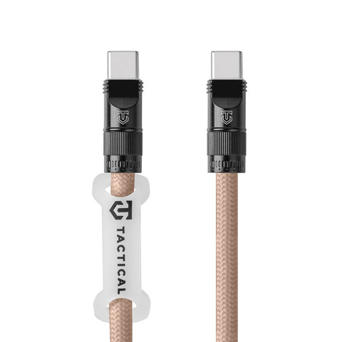 Tactical Wire Snake USB-C Cable - 8596311282195 - 1.2m - Mocha Mousse