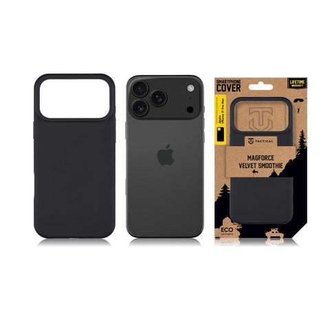 Tactical iPhone 17 Pro Max MagForce Velvet Smoothie Cover - 8596311284298 - Asphalt