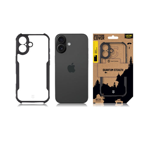 Tactical iPhone 17 Quantum Stealth Cover - 8596311284489 - Clear Black