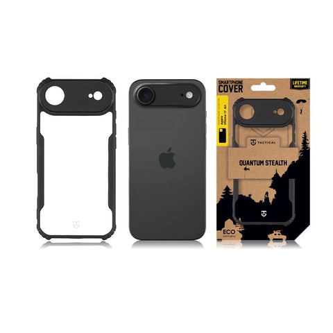 Tactical iPhone 17 Air Quantum Stealth Cover - 8596311284496 - Clear Black