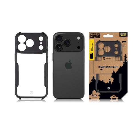 Tactical iPhone 17 Pro Quantum Stealth Cover - 8596311284502 - Clear Black