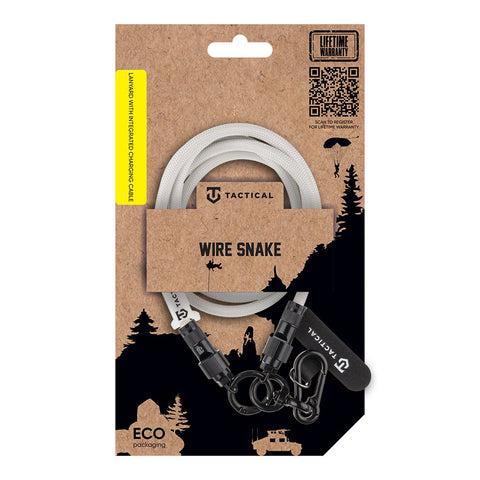 Tactical Wire Snake USB-C Cable - 8596311288128 - 1.2m - White