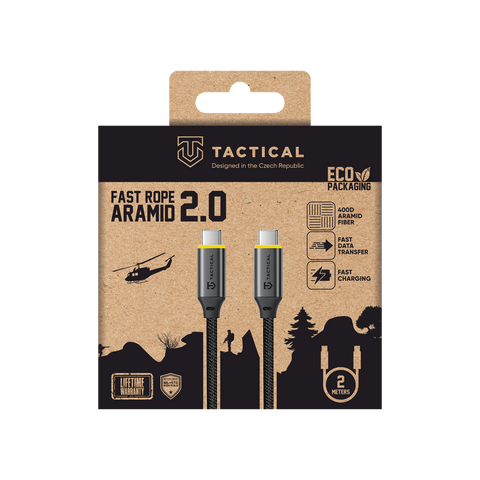 Tactical Fast Rope Aramid 2.0 USB-C To USB-C Cable - 8596311292323 - 2m