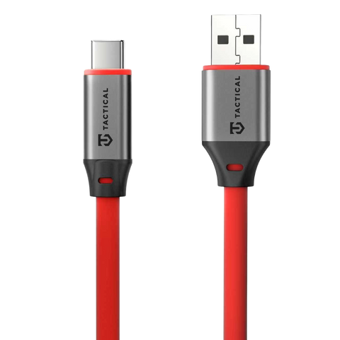 Tactical Fat Man 2.0 USB-C to USB-A Cable - 8596311292347 - 1m - Red