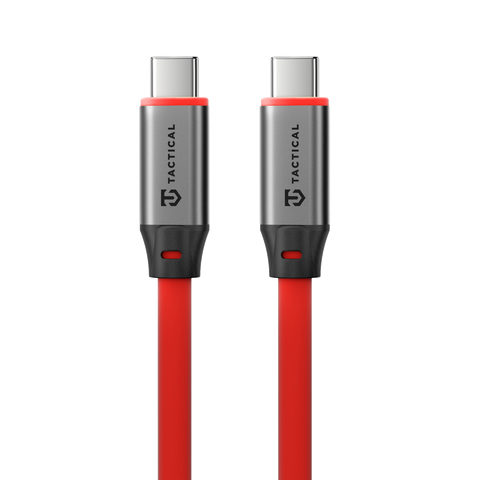Tactical Fat Man 2.0 USB-C to USB-C Cable - 8596311292378 - 1m - Red