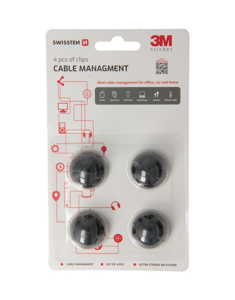 Swissten Cable Management  - 88801411 - 4 pcs Set