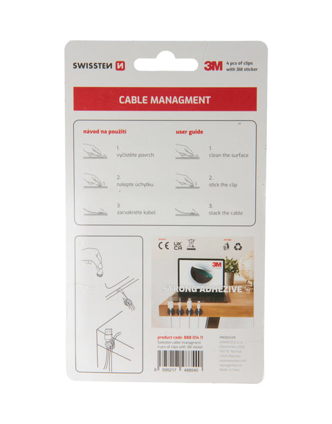 Swissten Cable Management  - 88801411 - 4 pcs Set