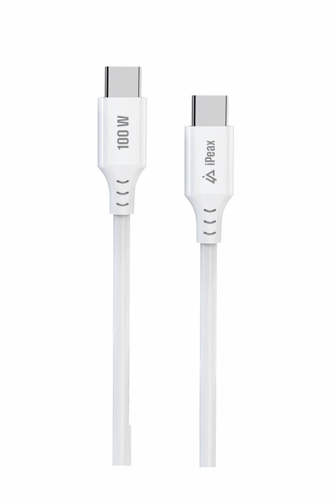 iPeax 100W USB-C To USB-C Cable - 90010109 - 1.5 meter - White