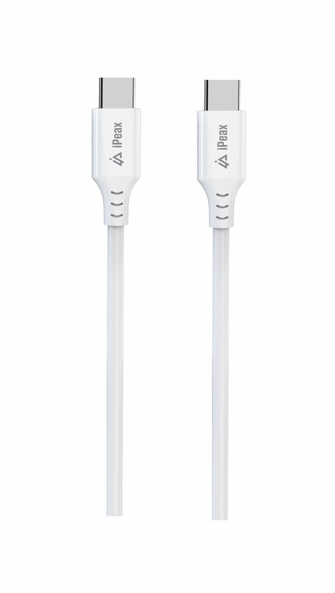 iPeax USB-C To USB-C Cable - 90010110 - 1 meter - White