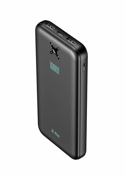 iPeax 10.5W Dual USB-A Powerbank - 90010118 - 10.000 mAh - Black