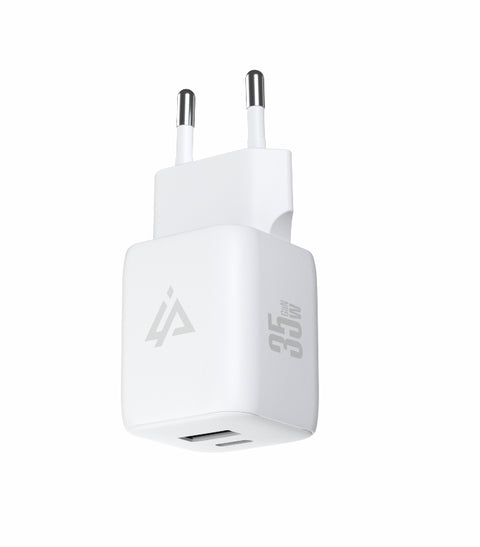 iPeax GaN USB-A + USB-C Wall Charger (35W) - 90010131 - White