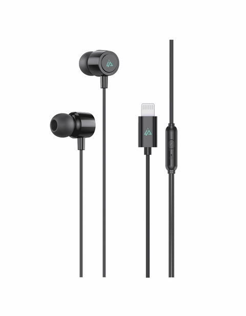iPeax Wired Lightning Earphones - 90010134 - Black