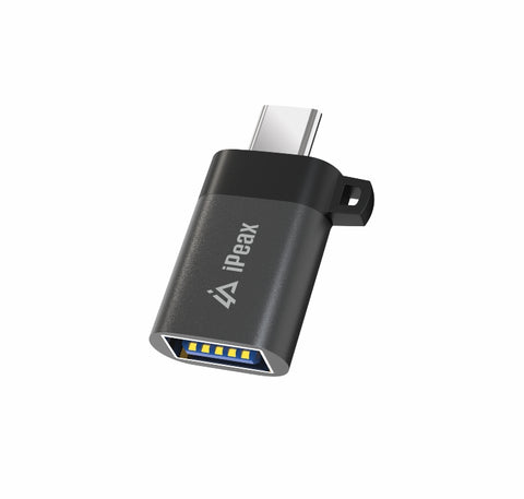 iPeax USB-C To USB-A (Female) OTG Adapter - 90010141 - Black