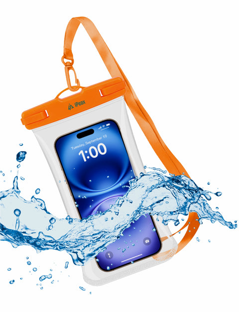 iPeax Waterproof Case - 90010143 - 7 Inch - Orange