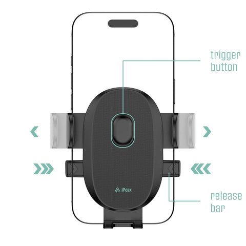 iPeax Clip-2 Car Holder - 90010145 - Black