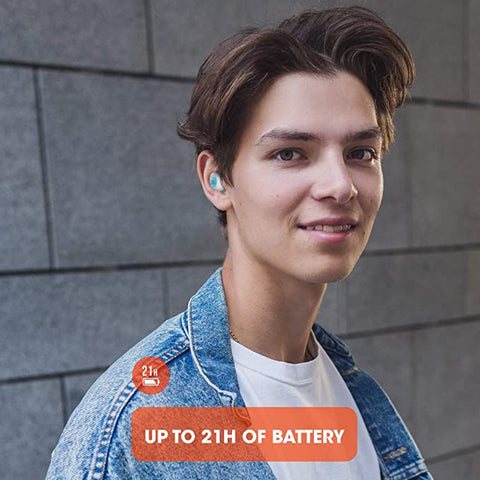 JBL Tune 115 TWS Bluetooth Wireless In-Ear Earbuds - White - EU