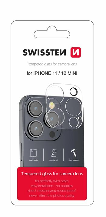 Swissten iPhone 11/iPhone 12 Mini Camera Lens Tempered Glass - 94500101