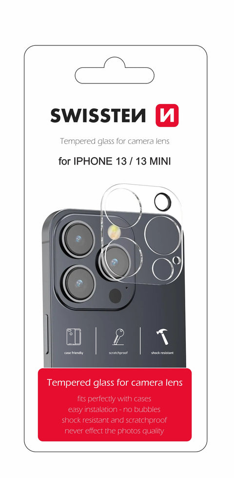 Swissten iPhone 13 Mini/iPhone 13 Camera Lens Tempered Glass - 94500105