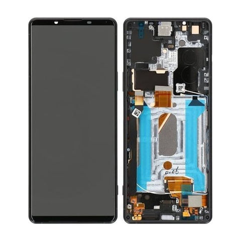 Sony Xperia 1 III (XQ-BC5) LCD Display + Touchscreen + Frame - A5032173A - Black