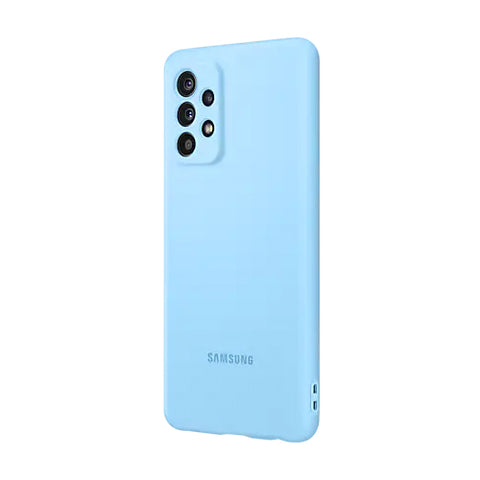 Samsung SM-A526B Galaxy A52 5G/SM-A525F Galaxy A52 4G Silicone Cover - EF-PA525TLEGWW - Blue