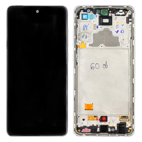 Samsung SM-A725F Galaxy A72 4G LCD Display + Touchscreen + Frame - GH82-25460D/GH82-25849D - White