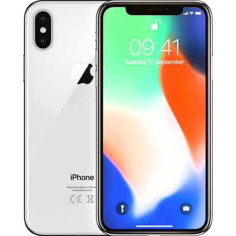 Apple iPhone X - Provider Pre-Owned - 64GB - Silver B-grade