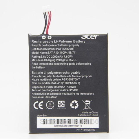Acer Liquid Z5 Z500 Battery BAT-A10 - 2000 mAh