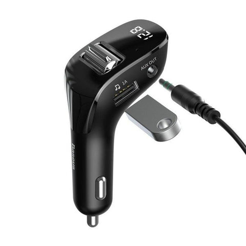 Baseus Bluetooth Stereo FM Transmitter - Streamer F40 - Black