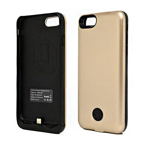Backup Power - External Battery Case 3800 mAh - For iPhone 7/8 Plus - Gold