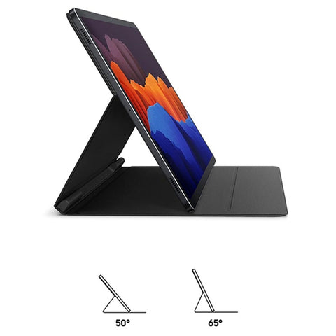 Samsung SM-T970 Galaxy Tab S7+ (WiFi)/SM-T976 Galaxy Tab S7+ 5G Book Cover - EF-BT970PBEGEU - Black