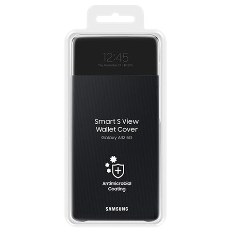 Samsung SM-A326B Galaxy A32 5G S View Wallet Cover - EF-EA326PBEGEE - Black