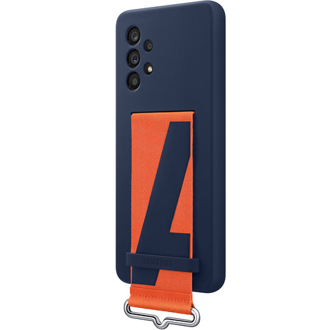 Samsung SM-A536B Galaxy A53 5G Silicone Cover With Strap - EF-GA536TNEGWW - Navy