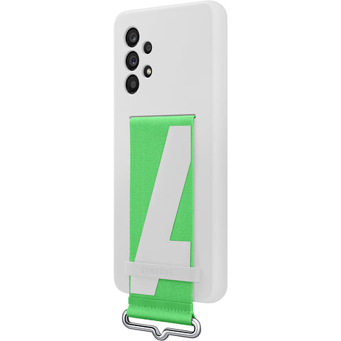 Samsung SM-A536B Galaxy A53 5G Silicone Cover With Strap - EF-GA536TWEGWW - White