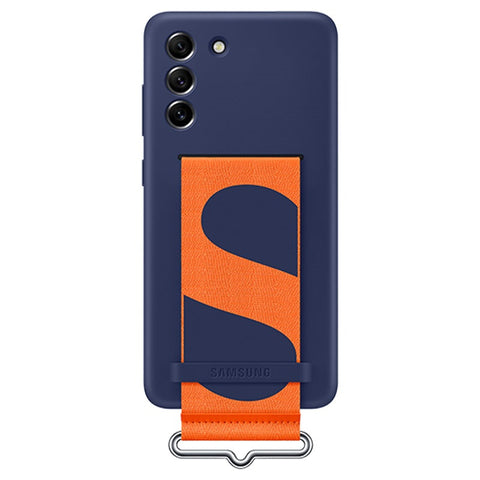 Samsung SM-G990B Galaxy S21 Fan Edition Silicone Cover With Strap - EF-GG990TNEGWW - Navy