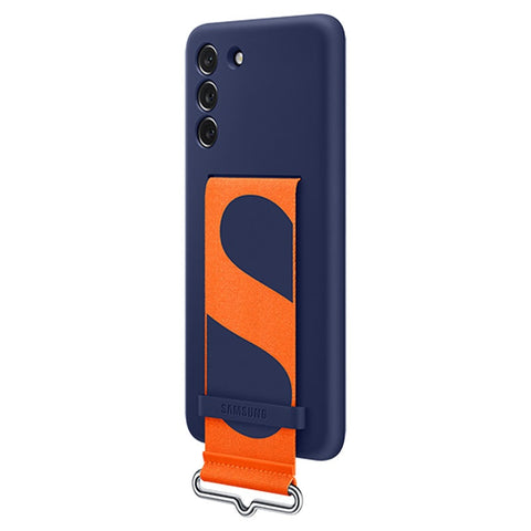 Samsung SM-G990B Galaxy S21 Fan Edition Silicone Cover With Strap - EF-GG990TNEGWW - Navy