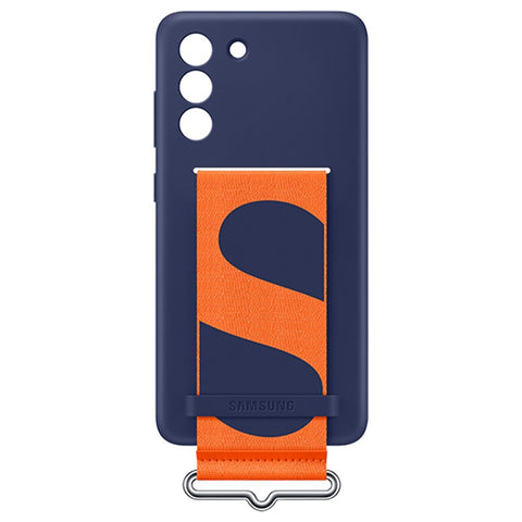 Samsung SM-G990B Galaxy S21 Fan Edition Silicone Cover With Strap - EF-GG990TNEGWW - Navy