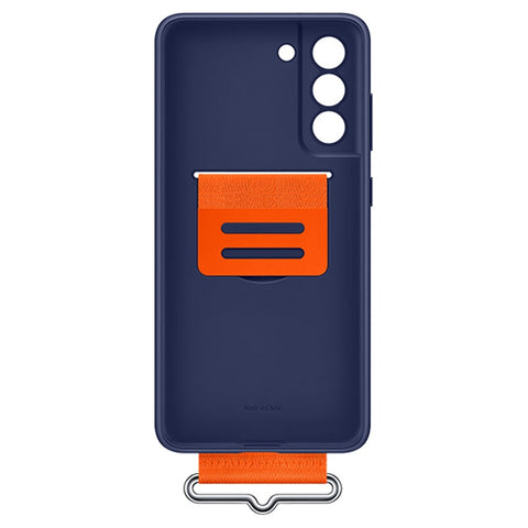 Samsung SM-G990B Galaxy S21 Fan Edition Silicone Cover With Strap - EF-GG990TNEGWW - Navy