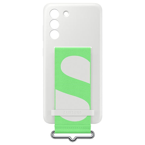 Samsung SM-G990B Galaxy S21 Fan Edition Silicone Cover With Strap - EF-GG990TWEGWW - White