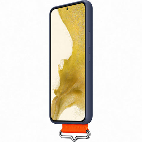 Samsung SM-S901B Galaxy S22 Silicone Cover With Strap - EF-GS901TNEGWW - Blue