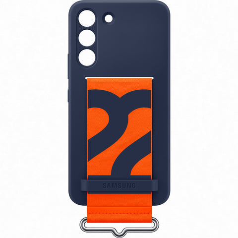 Samsung SM-S901B Galaxy S22 Silicone Cover With Strap - EF-GS901TNEGWW - Blue