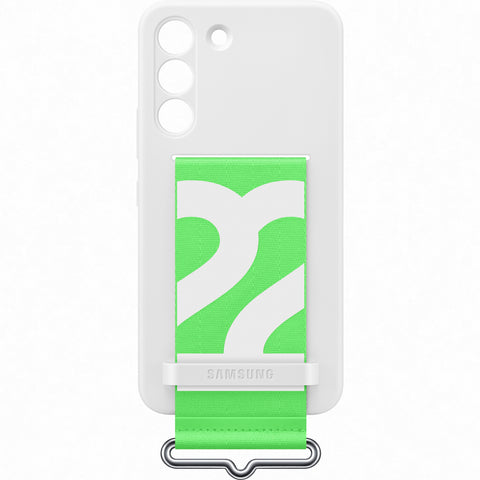 Samsung SM-S901B Galaxy S22 Silicone Cover With Strap - EF-GS901TWEGWW - White