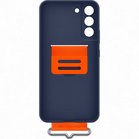 Samsung SM-S906B Galaxy S22 Plus Silicone Cover With Strap - EF-GS906TNEGWW - Blue