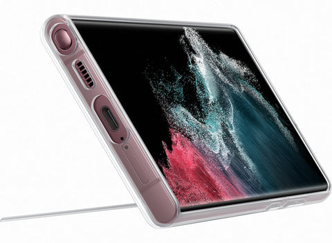 Samsung SM-S908B Galaxy S22 Ultra Clear Standing Cover - EF-JS908CTEGWW - Transparant